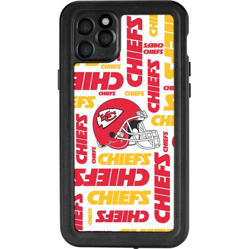 NFL Kansas City Chiefs White Blast iPhone 11 Pro Max Waterproof Case