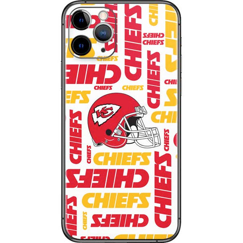 NFL Kansas City Chiefs White Blast iPhone 11 Pro Skin