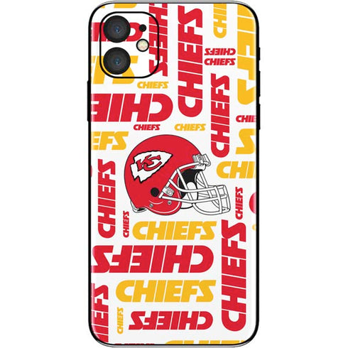 NFL Kansas City Chiefs White Blast iPhone 11 Skin