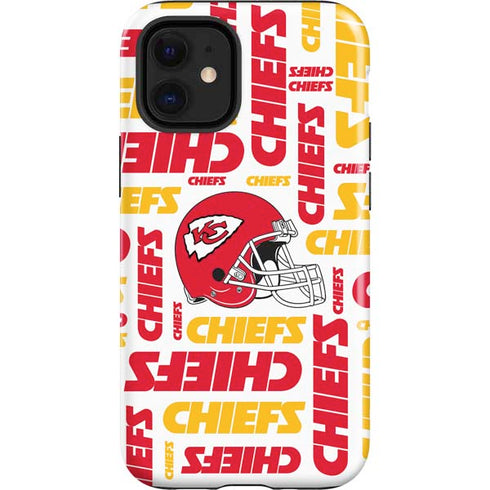 NFL Kansas City Chiefs White Blast iPhone 12 Mini Impact Case