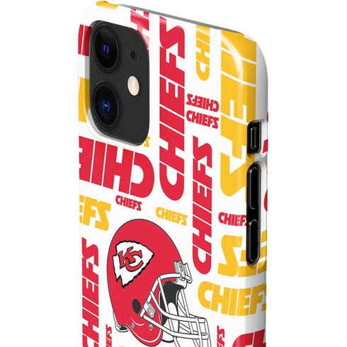 NFL Kansas City Chiefs White Blast iPhone 12 Mini Lite Case