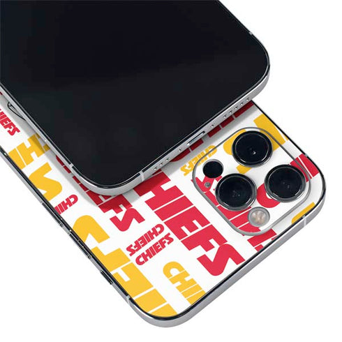 NFL Kansas City Chiefs White Blast iPhone 12 Pro Max Skin
