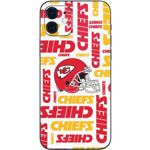 NFL Kansas City Chiefs White Blast iPhone 12 Skin