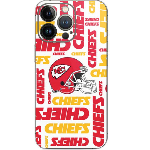 NFL Kansas City Chiefs White Blast iPhone 13 Pro Skin