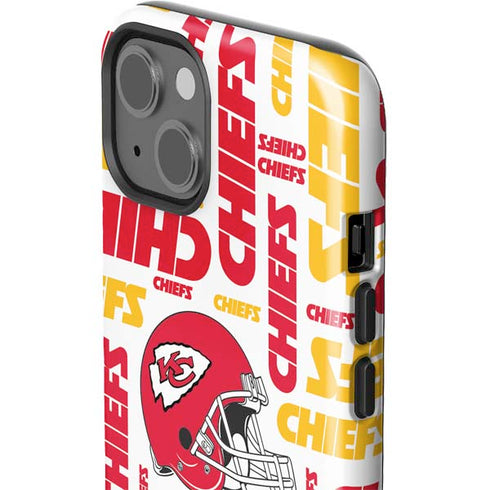 NFL Kansas City Chiefs White Blast iPhone 15 Impact Case