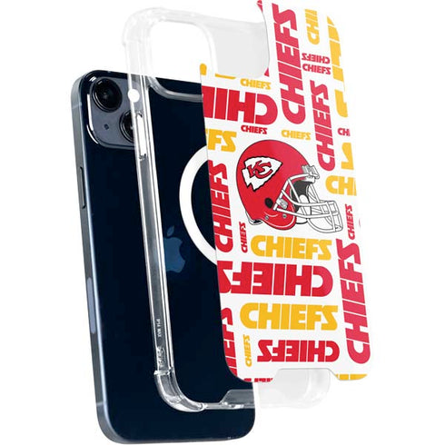NFL Kansas City Chiefs White Blast iPhone 15 Plus MagSafe Case