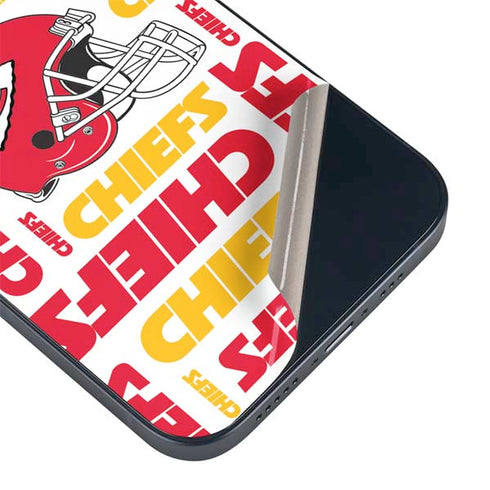 NFL Kansas City Chiefs White Blast iPhone 14 Plus Skin