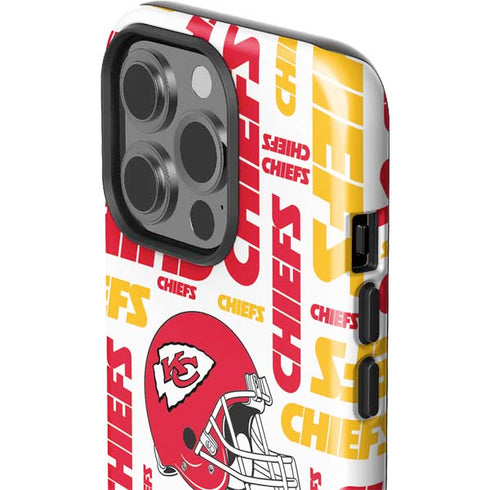 NFL Kansas City Chiefs White Blast iPhone 15 Pro Impact Case