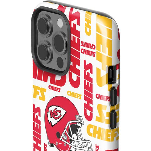 NFL Kansas City Chiefs White Blast iPhone 15 Pro Max Impact Case