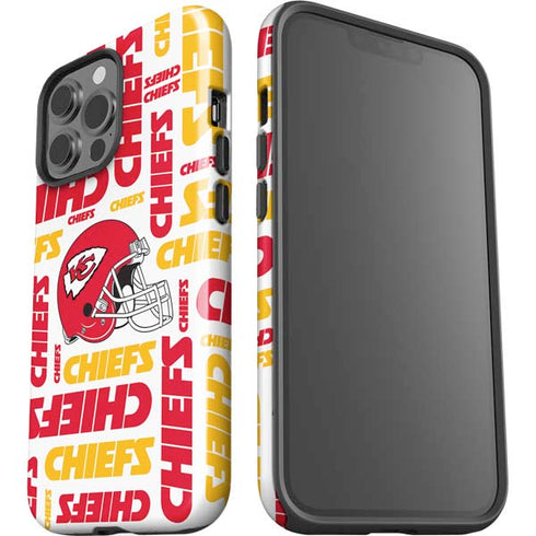 NFL Kansas City Chiefs White Blast iPhone 15 Pro Max Impact Case