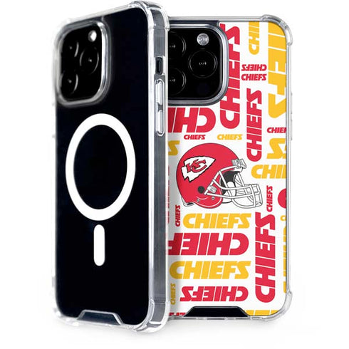 NFL Kansas City Chiefs White Blast iPhone 15 Pro Max MagSafe Case