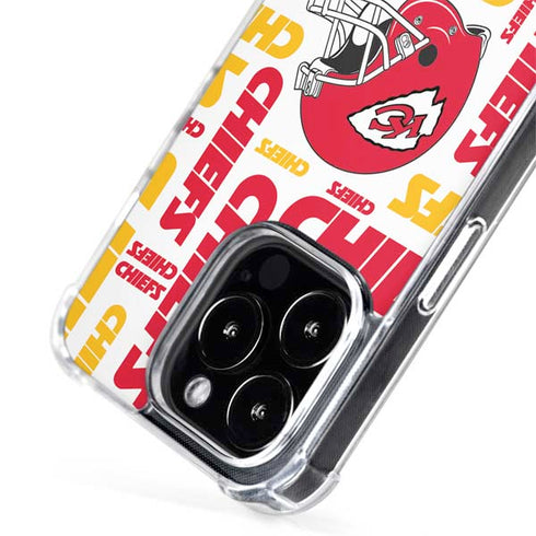 NFL Kansas City Chiefs White Blast iPhone 15 Pro Max MagSafe Case