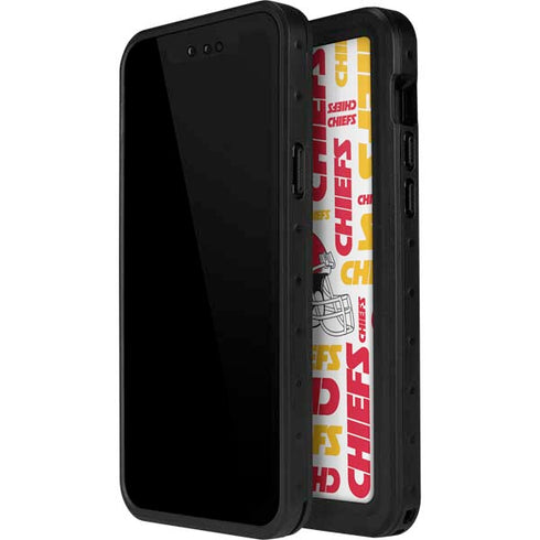 NFL Kansas City Chiefs White Blast iPhone 14 Pro Max Waterproof Case