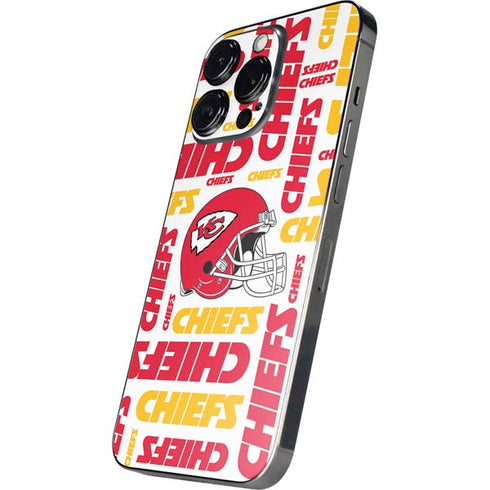 NFL Kansas City Chiefs White Blast iPhone 14 Pro Skin