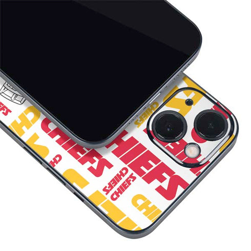 NFL Kansas City Chiefs White Blast iPhone 14 Skin