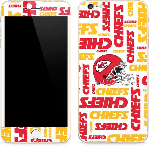 NFL Kansas City Chiefs White Blast iPhone 6/6s Plus Skin