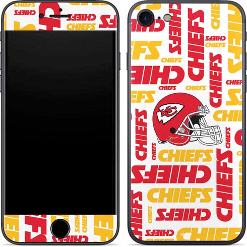 NFL Kansas City Chiefs White Blast iPhone 7 Skin