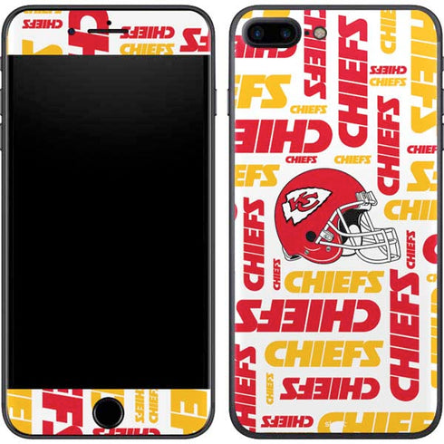NFL Kansas City Chiefs White Blast iPhone 8 Plus Skin