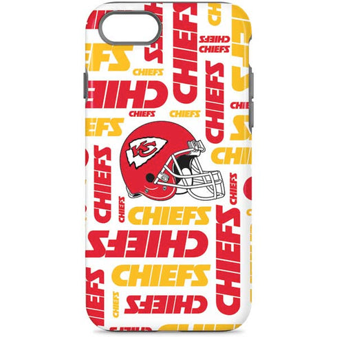 NFL Kansas City Chiefs White Blast iPhone 8 Pro Case