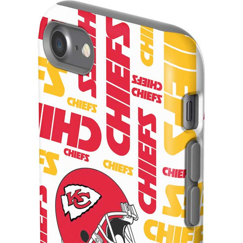 NFL Kansas City Chiefs White Blast iPhone SE (2nd & 3rd Gen) Pro Case