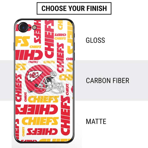 NFL Kansas City Chiefs White Blast iPhone SE (2nd & 3rd Gen) Skin