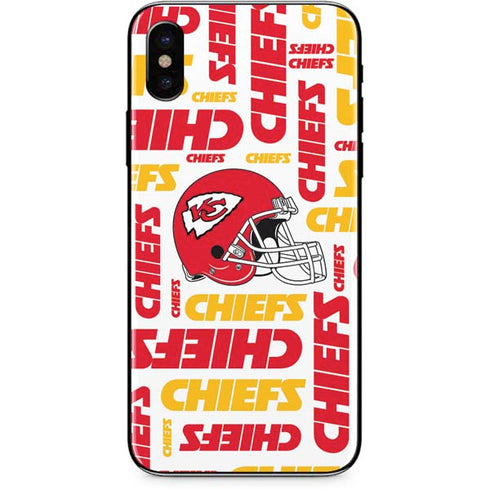 NFL Kansas City Chiefs White Blast iPhone X Skin