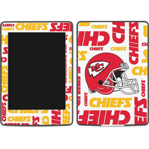 NFL Kansas City Chiefs White Blast Amazon Kindle Skin