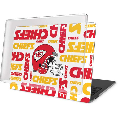 NFL Kansas City Chiefs White Blast MacBook Pro 16in (2019-20) Case plus Skin