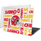 NFL Kansas City Chiefs White Blast MacBook Pro 16in (2019-20) Case plus Skin