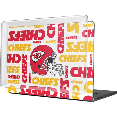 NFL Kansas City Chiefs White Blast MacBook Pro 16in (2021-25) Case plus Skin