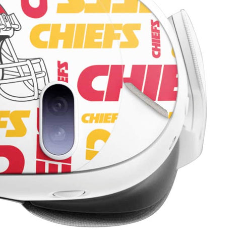 NFL Kansas City Chiefs White Blast Meta Quest 3 Skin