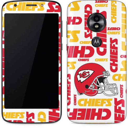 NFL Kansas City Chiefs White Blast Moto E5 Play Skin