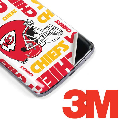 NFL Kansas City Chiefs White Blast Moto E5 Plus Skin