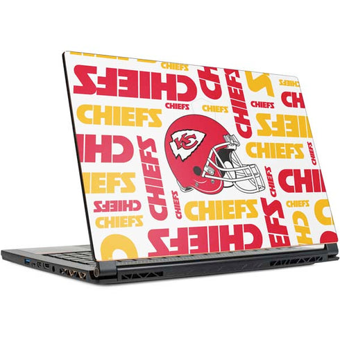 NFL Kansas City Chiefs White Blast MSI GS65 Stealth Laptop Skin