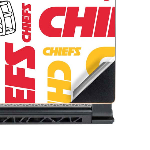NFL Kansas City Chiefs White Blast MSI GS65 Stealth Laptop Skin