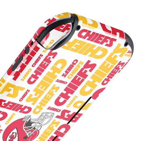 NFL Kansas City Chiefs White Blast Nintendo Switch Lite Skin