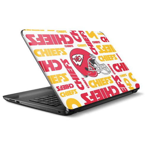 NFL Kansas City Chiefs White Blast HP Notebook Skin