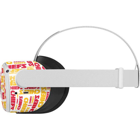 NFL Kansas City Chiefs White Blast Oculus Quest 2 Skin