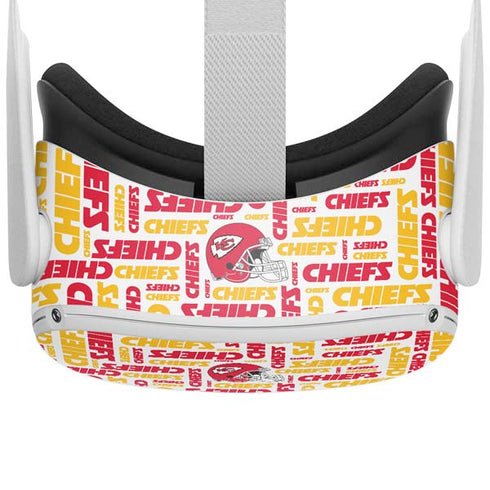 NFL Kansas City Chiefs White Blast Oculus Quest 2 Skin