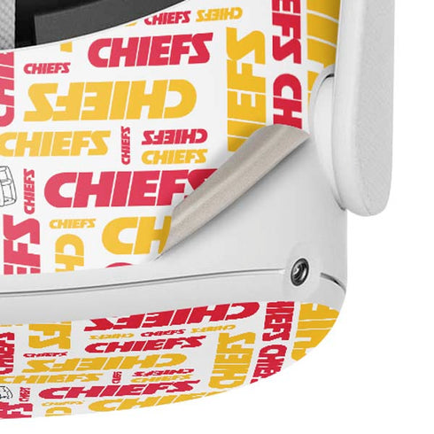 NFL Kansas City Chiefs White Blast Oculus Quest 2 Skin