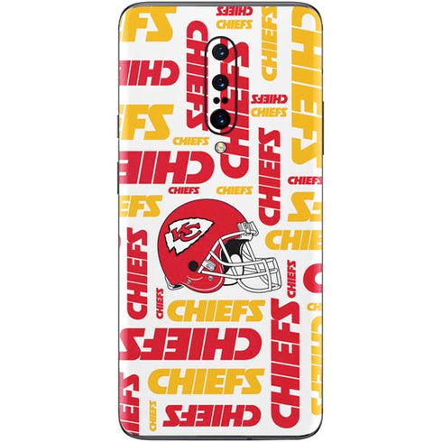 NFL Kansas City Chiefs White Blast OnePlus 7 Pro Skin