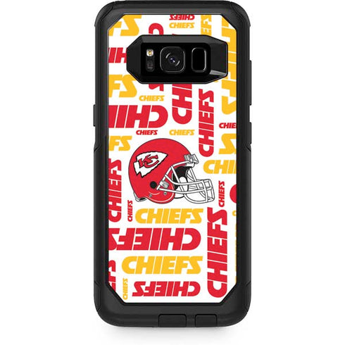 NFL Kansas City Chiefs White Blast Otterbox Commuter Galaxy Skin