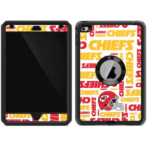 NFL Kansas City Chiefs White Blast Otterbox Defender iPad Skin