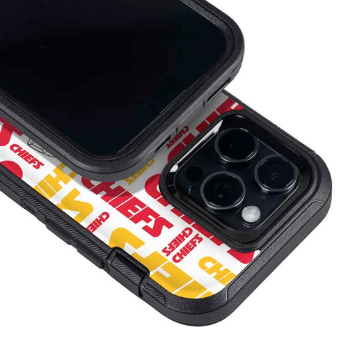 NFL Kansas City Chiefs White Blast Otterbox Defender iPhone Skin