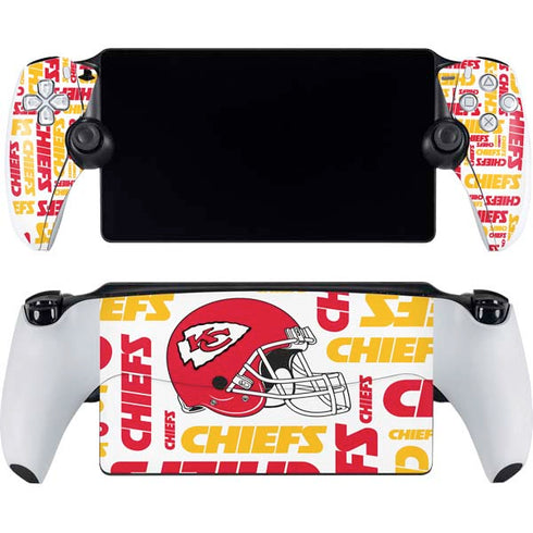NFL Kansas City Chiefs White Blast PlayStation Portal Remote Player Skin