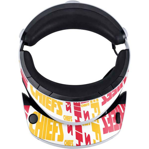 NFL Kansas City Chiefs White Blast PlayStation VR2 Skin