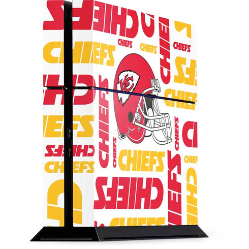 NFL Kansas City Chiefs White Blast PS4 Console Skin