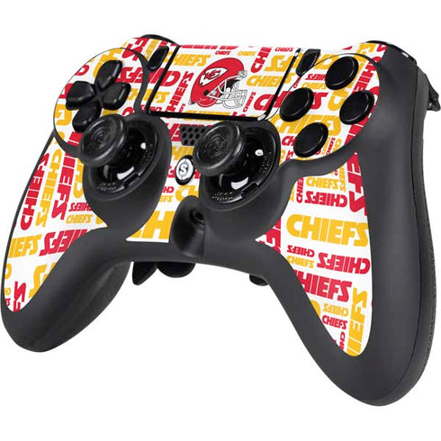 NFL Kansas City Chiefs White Blast PS4/PC SCUF Impact Controller Skin