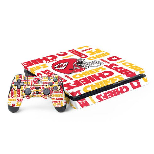 NFL Kansas City Chiefs White Blast PS4 Slim Bundle Skin