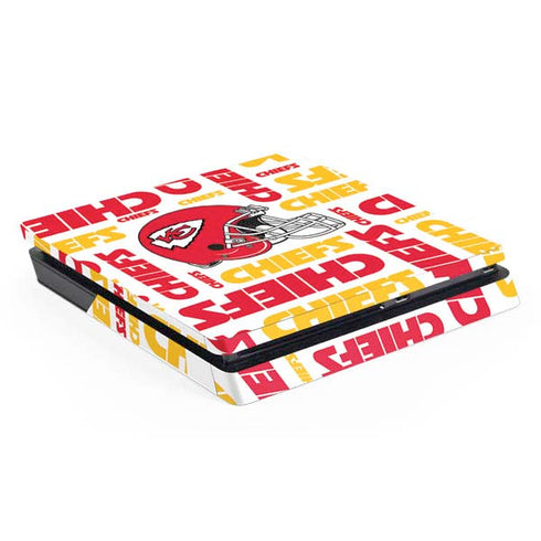NFL Kansas City Chiefs White Blast PS4 Slim Skin
